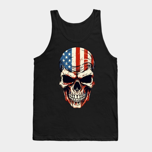 Proud to serve and protect USA Tank Top by Pixel Poetry